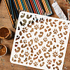 PET Hollow Out Drawing Painting Stencils DIY-WH0391-0409-3