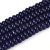 Opaque Spray Painted Glass Beads GLAA-ZX008-6mm-18P-1
