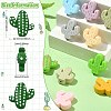 30Pcs 15 Colors Food Grade Eco-Friendly Silicone Focal Beads SIL-CJ0001-09-2