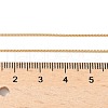 Brass Wheat Chain Necklaces for Women Men NJEW-Z068-12G-5