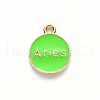 Alloy Enamel Pendants X-ENAM-S124-01A-06A-3