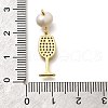 Brass Micro Pave Cubic Zirconia Pendants KK-Z093-23G-01-3