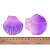 Spray Painted Natural Scallop Shell Big Pendants SSHEL-T017-14B-3