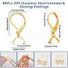 SUNNYCLUE 40Pcs 304 Stainless Steel Leverback Earring Findings STAS-SC0009-31G-2