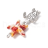 7Pcs 7 Styles Dyed Synthetic Turquoise Starfish & Alloy Sea Animals Pendants PALLOY-JF03754-01-5