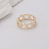 Alloy Curb Chain Finger Rings for Women Party Accessory Gift BY9715-4-2