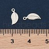 925 Sterling Silver Leaf Charms STER-Q194-01S-3