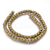 Electroplated Non-magnetic Synthetic Hematite Beads Strands G-P392-N07-1