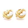 knot 304 Stainless Steel Stud Earrings EJEW-D315-02G-4
