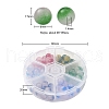 6 Style Spray Painted Glass Beads Strands GGLA-YW0001-08-3