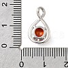 925 Sterling Silver Pave Cubic Zirconia Pendants STER-V001-03P-01-3
