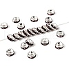 Brass Grade A Rhinestone Spacer Beads RSB036NF-16-1