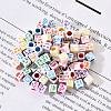 Craft White Acrylic Beads MACR-YW0001-12-2