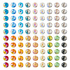  180Pcs 18 Colors Transparent Electroplate Glass Bead EGLA-TA0001-19-2