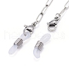 3Pcs 304 Stainless Steel Paperclip Chains Eyeglasses Chains AJEW-DJ0003-47-2