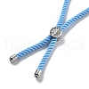 Twisted Nylon Cord Silder Bracelets DIY-B066-03P-14-2