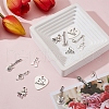 SUNNYCLUE 72Pcs 9 Style Tibetan Style Alloy Pendants FIND-SC0003-71-4