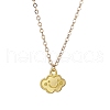 Cloud Face Alloy with Brass Pendant Necklaces NJEW-JN04907-1