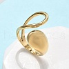 304 Stainless Steel Cuff Rings for Women RJEW-A063-01A-G-1