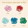 Unicraftale 70Pcs 5 Colors 430 Stainless Steel Kitten Pendants STAS-UN0027-01-4