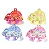 Electroplate Transparent UV Plating Acrylic Pendants OACR-I014-22-1