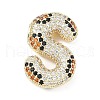 Brass Micro Pave Cubic Zirconia Pendants KK-Z108-02G-S-1