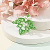 Seed Beads Beaded Charms PALLOY-MZ00385-02-2