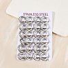 202 Stainless Steel Polishing Hoop Earrings EJEW-M106-02P-01-2