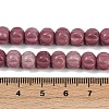 Natural Rhodonite Beads Strands G-Z080-B07-8x6mm-5