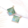 Bohemia Style Alloy Enamel Pendants PW-WG67277-03-1