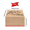 CRASPIRE 1Pc Beechwood Stamps & 1Pc Resin Stamp Sheet DIY-CP0007-96D-2