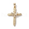 Brass Micro Pave Cubic Zirconia Pendants KK-A212-08D-G-1