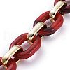 Handmade Acrylic Cable Chains AJEW-JB00658-04-2