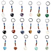 Gemstone Heart Pendant Keychain G-Z033-05P-1