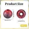 SOFPLATE 300Pcs Transparent Crackle Acrylic Beads CACR-SP0001-01C-2
