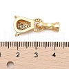 Brass Micro Pave Cubic Zirconia Fold Over Clasps KK-C075-05G-3