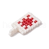 Seed Beads Beaded Charms PALLOY-MZ00256-02-5