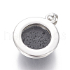 Natural Lava Rock Pendants G-L512-B06-3