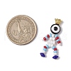 Baking Paint Glass Seed Beaded Human Pendants PALLOY-MZ00653-02-2