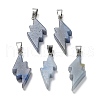 Dyed & Heated Natural Blue Aventurine Pendants G-C057-01P-01-1