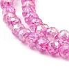 Spray Painted Imitation Jade Glass Beads Strands GLAA-P058-01B-4