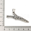 316 Surgical Stainless Steel Big Pendants STAS-E212-147AS-3