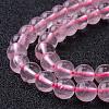 Natural Rose Quartz Bead Strands G-R173-8mm-04-3