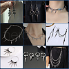 Beebeecraft 70Pcs 7 Styles 303 Stainless Steel Pendants STAS-BBC0005-76-6