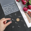 SOFPLATE 40Pcs Faceted Teardrop Glass Pendants GLAA-SP0001-11B-3