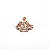 Crystal Rhinestone Crown Brooch JEWB-WH0022-27-1