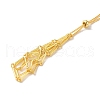 Rack Plating Brass Macrame Pouch Necklace Making for Gemstone Nuggets KK-M285-02A-G-2