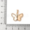 Brass Micro Pave Cubic Zirconia Pendants KK-D369-05G-3