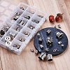 Tibetan Style Alloy Cord Ends TIBE-TA0001-16AS-6