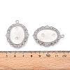 304 Stainless Steel Pendant Cabochon Settings STAS-N114-02P-3